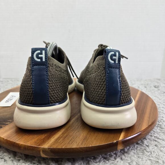 Cole Haan 2.ZeroGrand Gray Stitchlite Wingtip Business Casual Oxford Mens 8 M - Picture 2 of 12